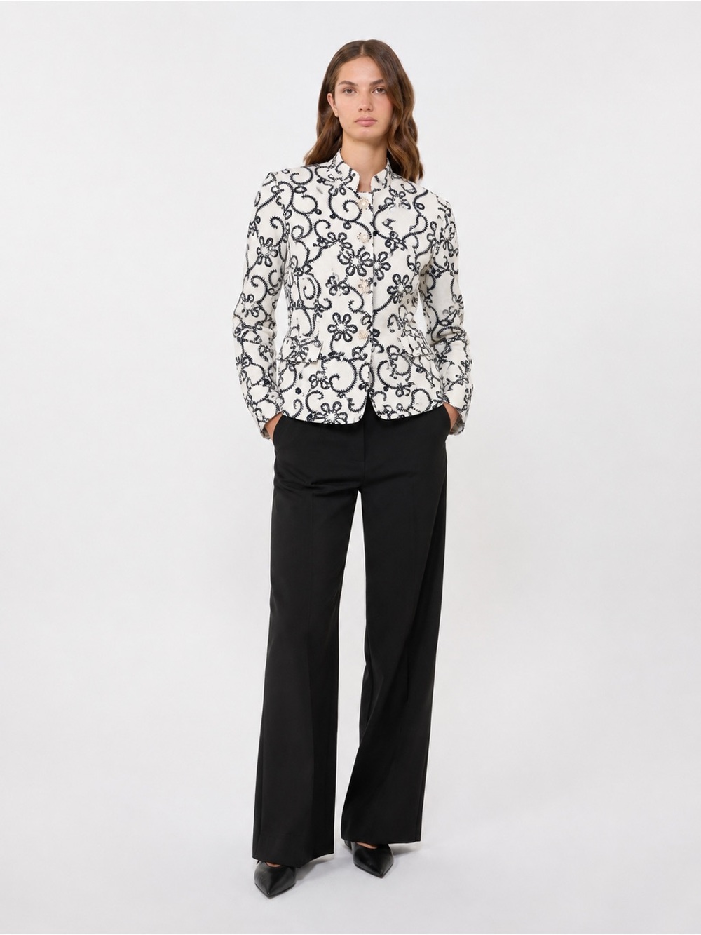 NyGârd Collection Cotton Jacket Flower Buttons